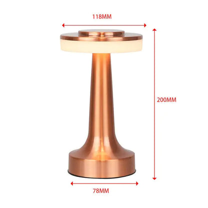 Retro Bar Desk Table Lamp Rechargeable Wireless Touch Sensor Night Light for Restaurant Coffee Bedroom Bedside Home Decor Lamps