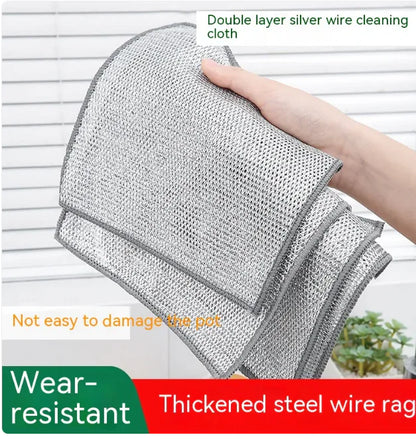 Oil-Free Dishwashing Steel Scrub Pad