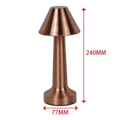 Retro Bar Desk Table Lamp Rechargeable Wireless Touch Sensor Night Light for Restaurant Coffee Bedroom Bedside Home Decor Lamps