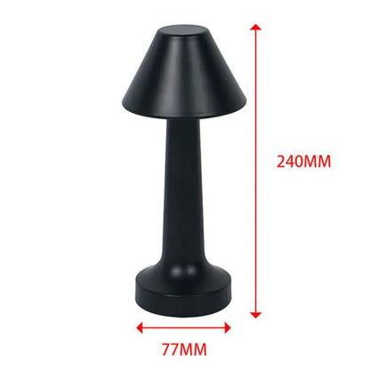 Retro Bar Desk Table Lamp Rechargeable Wireless Touch Sensor Night Light for Restaurant Coffee Bedroom Bedside Home Decor Lamps