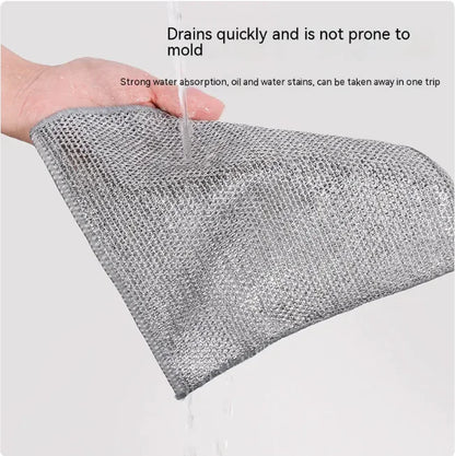 Oil-Free Dishwashing Steel Scrub Pad